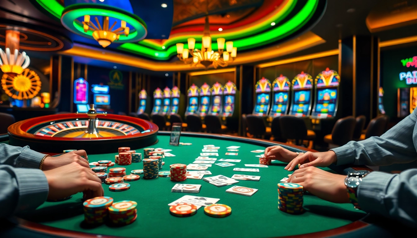 Enjoy thrilling gameplay with porn games at a luxurious casino scene featuring high-stakes poker.