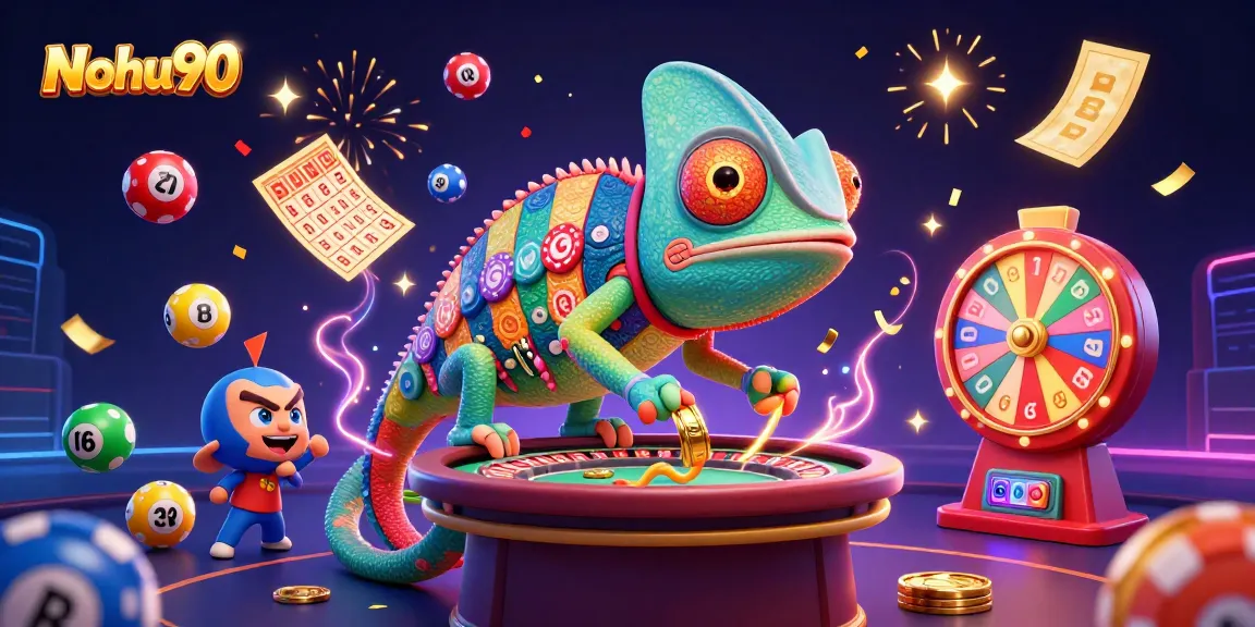 Nohu90 brings excitement with dynamic games featuring colorful lottery balls and vibrant prize elements.