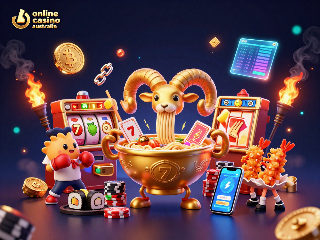 Experience thrilling action in this online casino australia illustration with dynamic characters and lively elements.