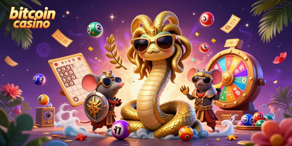 Experience thrilling gameplay at our bitcoin casino with colorful dynamic elements and exciting characters.