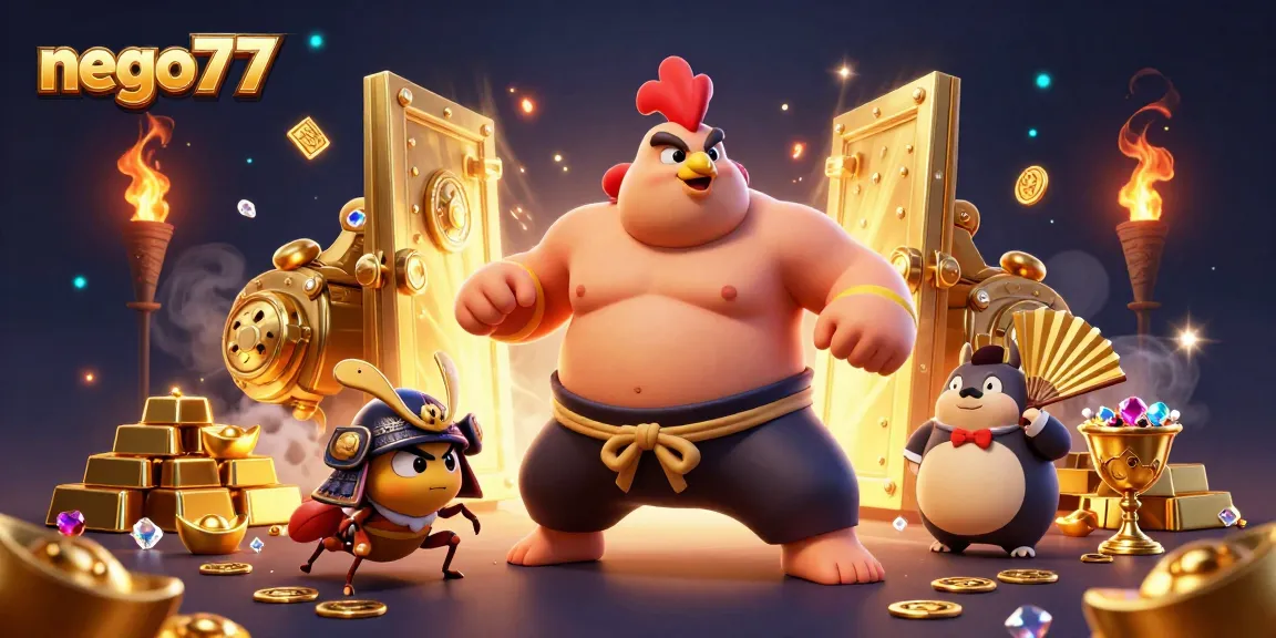 Nego77 captures the excitement of online gaming with vibrant characters and thrilling elements.