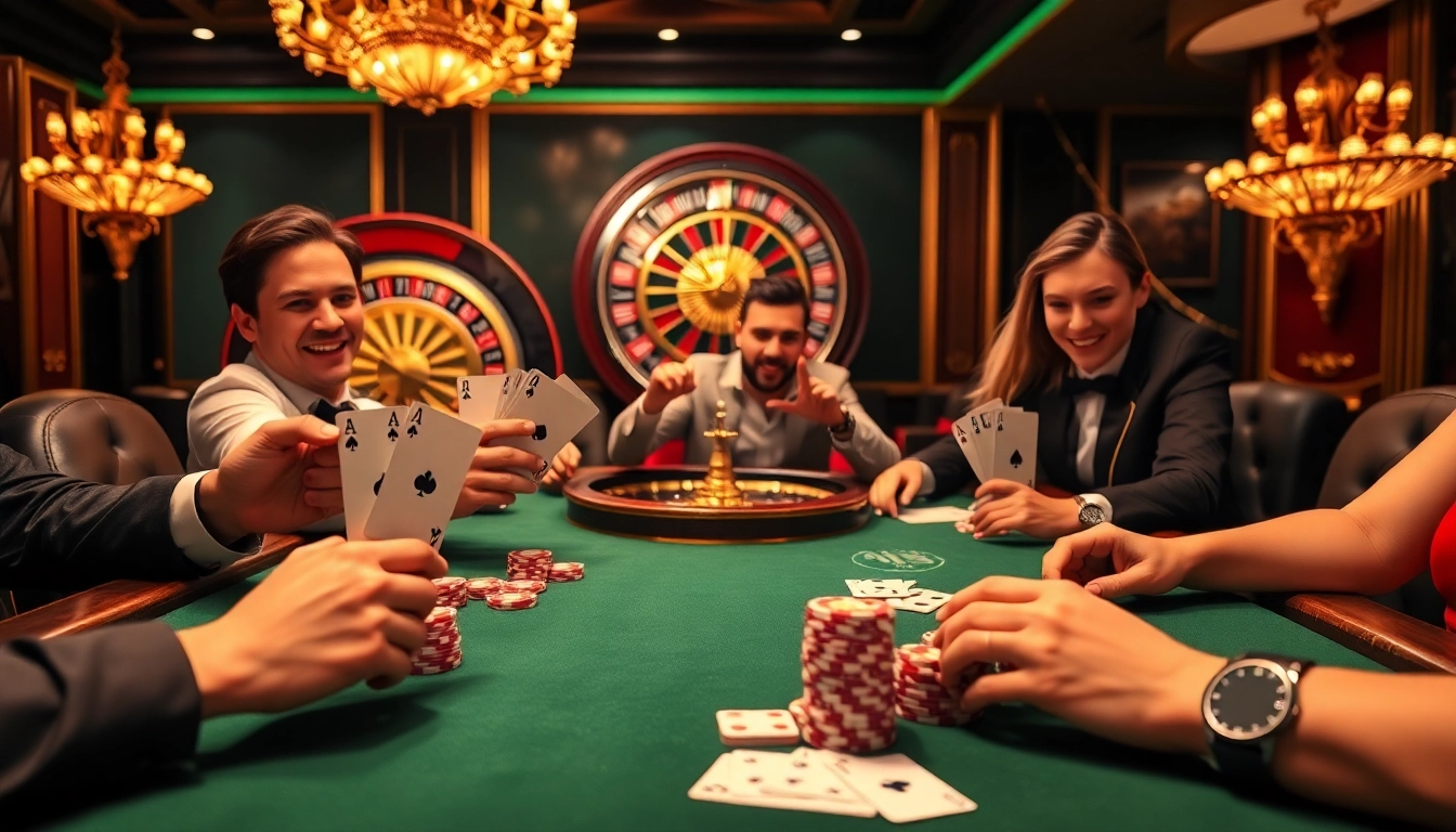 Players engaging strategically in a high-stakes poker game at MM88 casino.