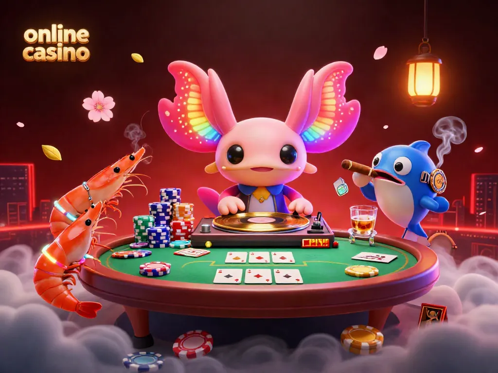 Experience vibrant gameplay at our online casino, featuring a dynamic DJ and poker scene.
