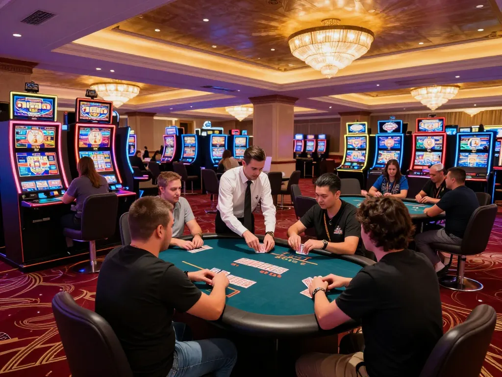 Experience thrilling gameplay at SC88 casino with players engaged at vibrant poker tables