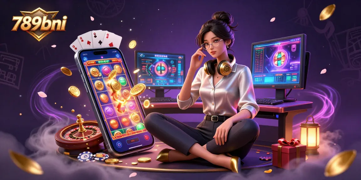 Ikuti permainan kasino yang mendebarkan dengan 789bni, menampilkan visual slot yang hidup dan elemen permainan interaktif.
