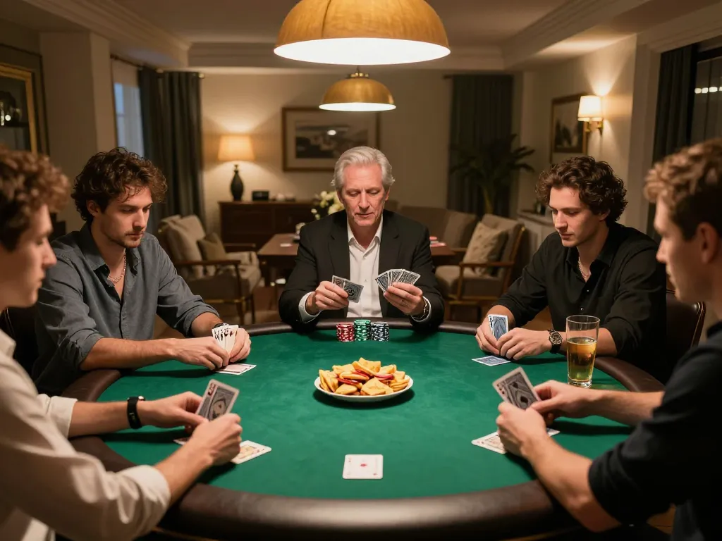 Exciting poker game at home with players enjoying dynamic gameplay showcasing net88 strategy.
