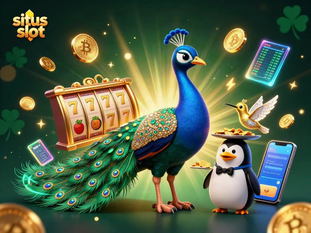 Menangkan permainan situs slot dengan simbol slot keberuntungan dan karakter menarik.