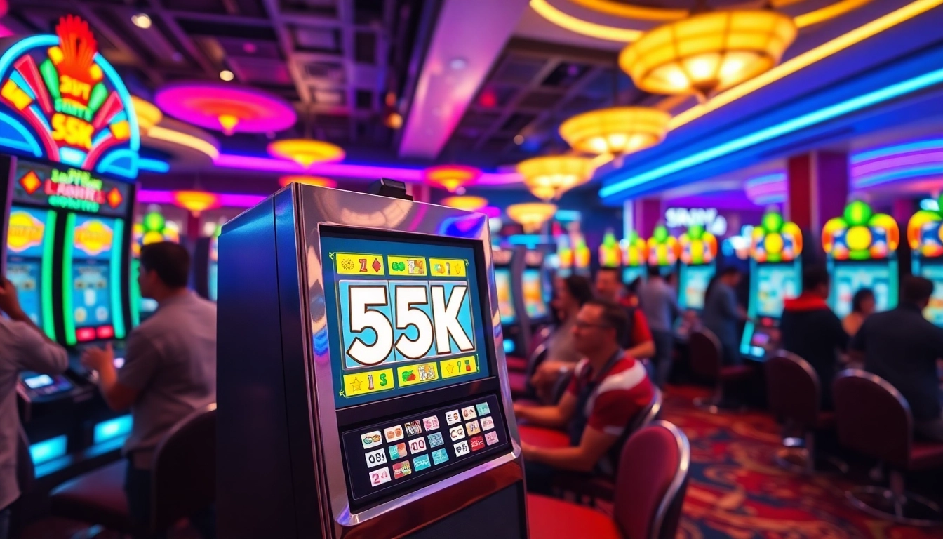 Menangkan jackpot besar dengan slot 5k yang mengesankan di kasino penuh warna.