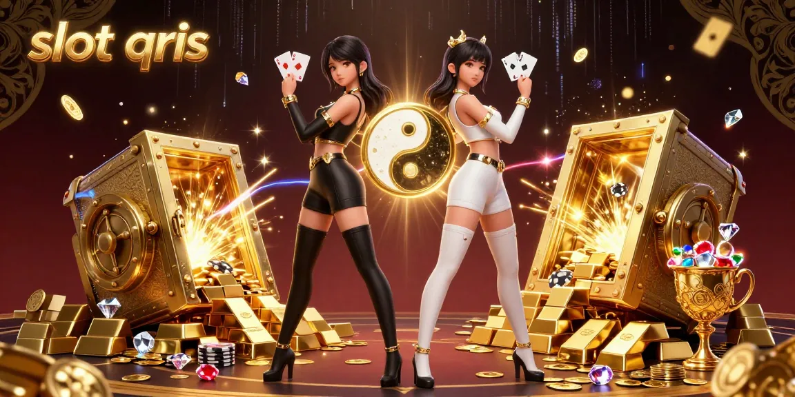 Engage in thrilling slot qris gameplay surrounded by glamorous characters, sparkling treasures, and impressive casino elements.