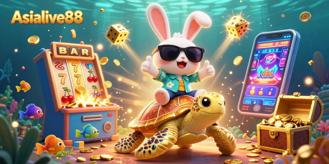 Experience Asialive88 with vibrant animated characters in a thrilling casino scene.