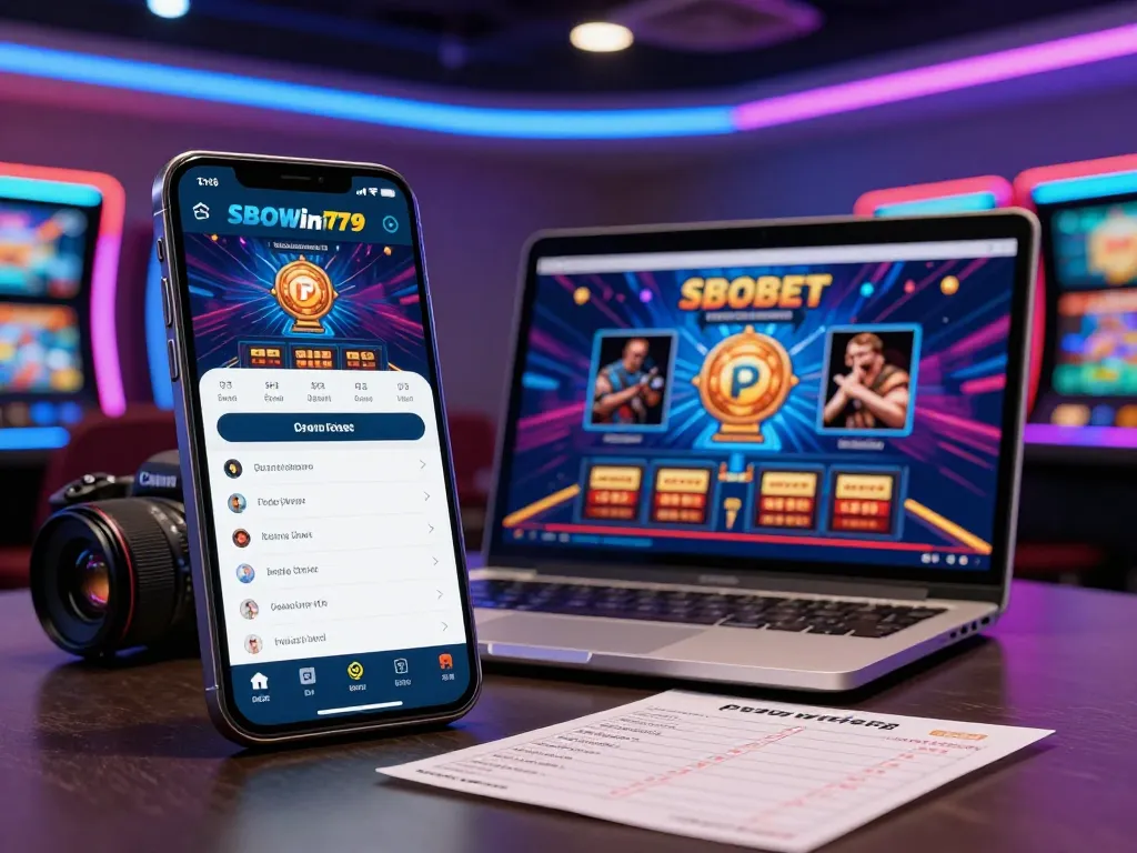 Rasakan lagowin779 dengan pengaturan perjudian mobile modern yang menampilkan fitur SBOBET WAP dan suasana kasino yang hidup.