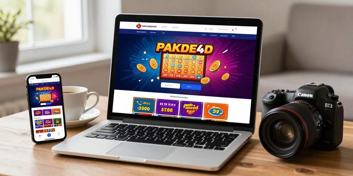 Engaging PAKDE4D login scene showcasing user-friendly online betting interface in a cozy home environment.