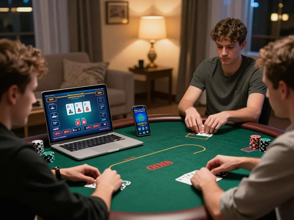 Engaging players at Canadian online casinos showcasing interactive poker gameplay.