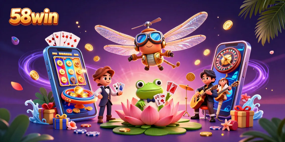 Experience thrilling gameplay at 58win with lively characters and rich casino atmosphere.