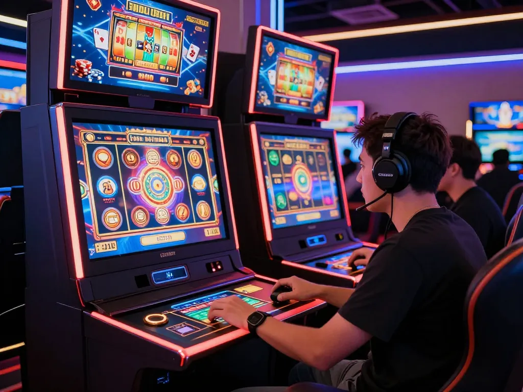 Engaging online casino scene showcasing action on a situs gacor slot machine with vibrant graphics.