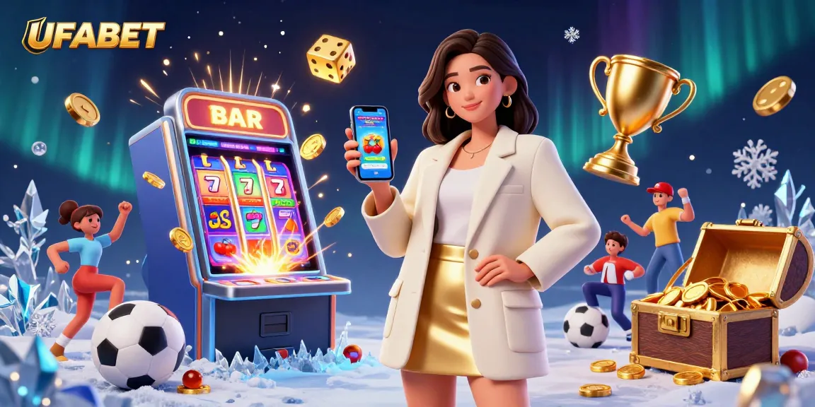 Bet and win with UFABET in an immersive 3D sports betting atmosphere, featuring vibrant game elements.