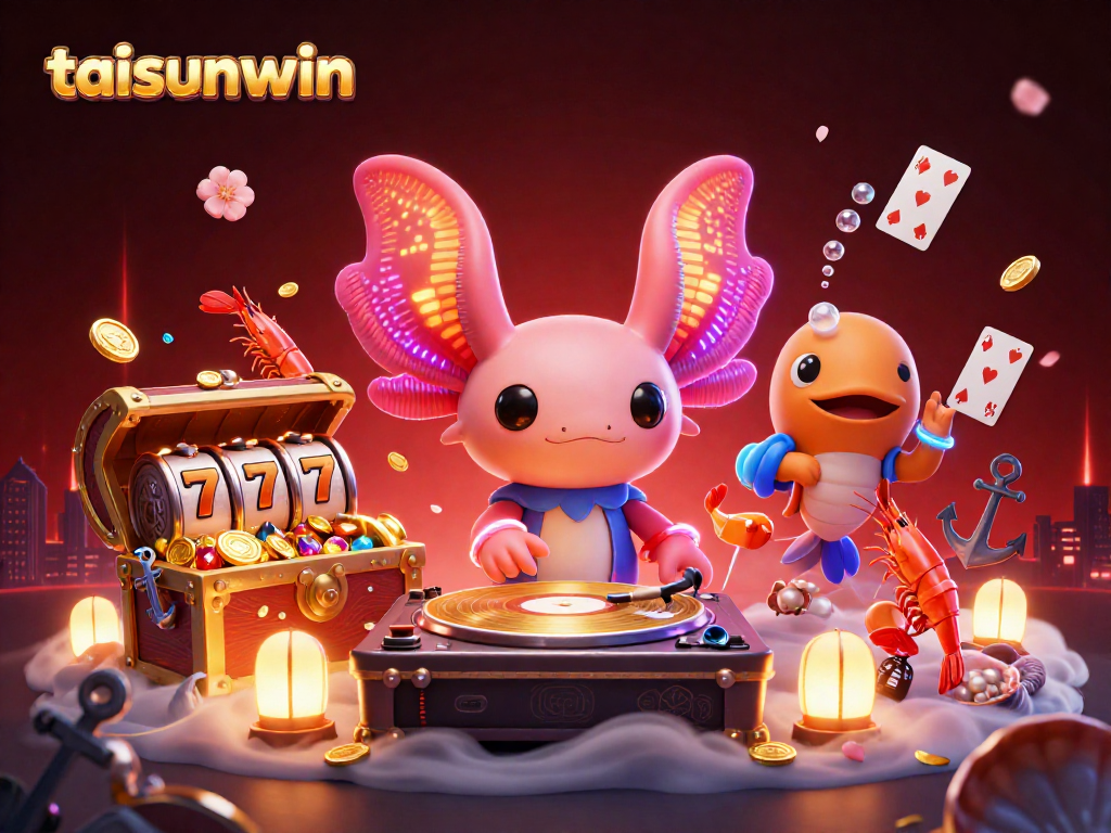Engage with taisunwin's thrilling underwater casino scene featuring vibrant characters and game elements.