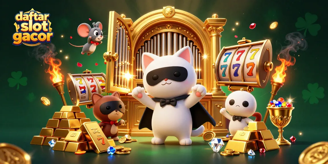 Experience fun and excitement at daftar slot gacor featuring vibrant characters and golden jackpots.