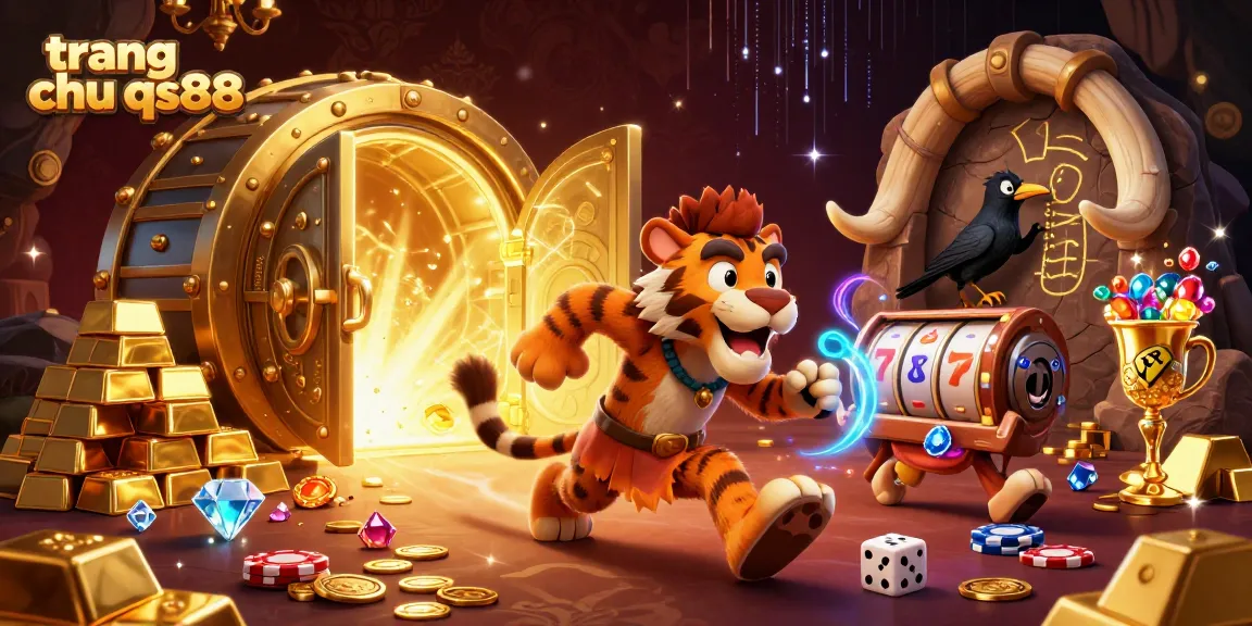 Experience thrills at trang chu qs88 with prehistoric casino excitement featuring caveman characters and dazzling treasures.