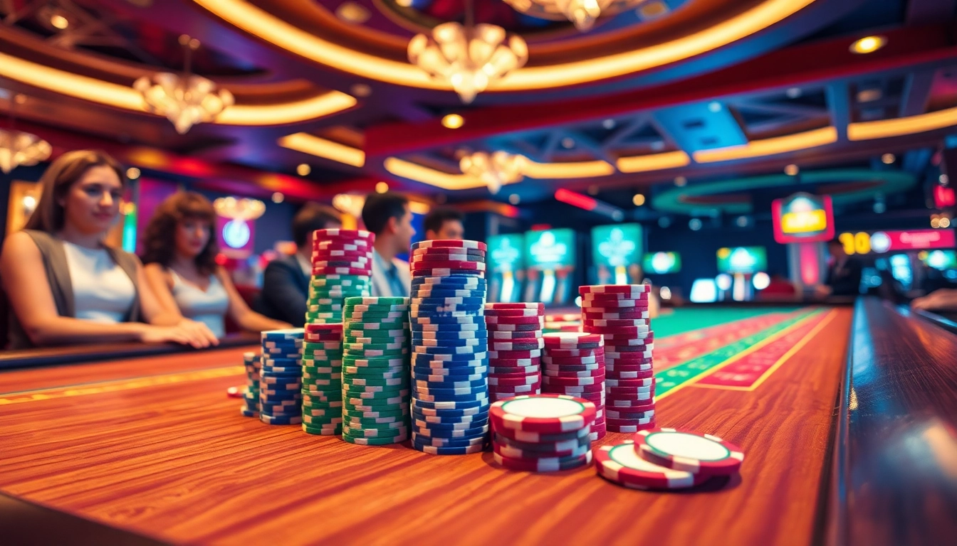 bbni4d menghentak meja judi di kasino dengan chip berwarna-warni yang penuh semangat.