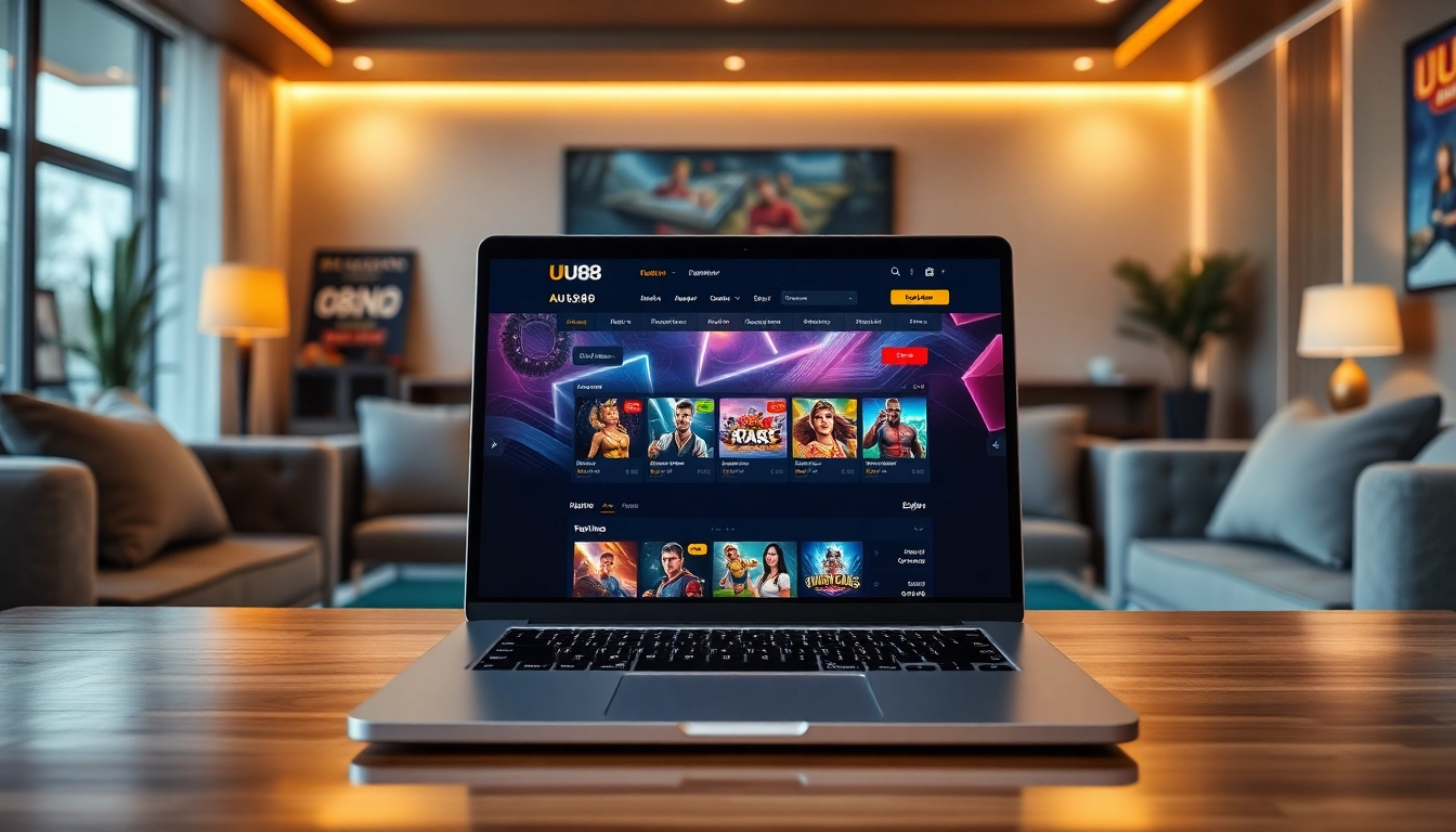 Experience the immersive UU88 futbol betting platform in a modern setting.