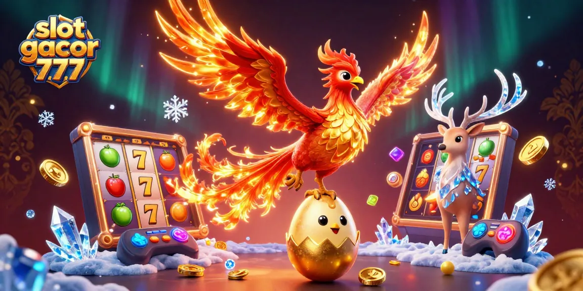 Engage in thrilling gameplay on slot gacor 777, featuring vibrant 3D slot reels and joyful characters.