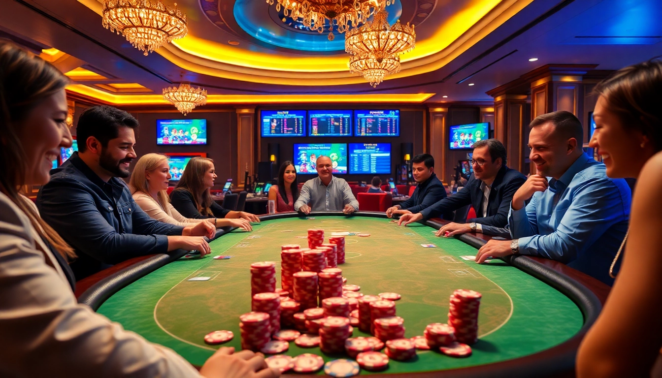 Experience the excitement of 7xl סוכן at a luxurious poker table with vibrant players and engaging gameplay.