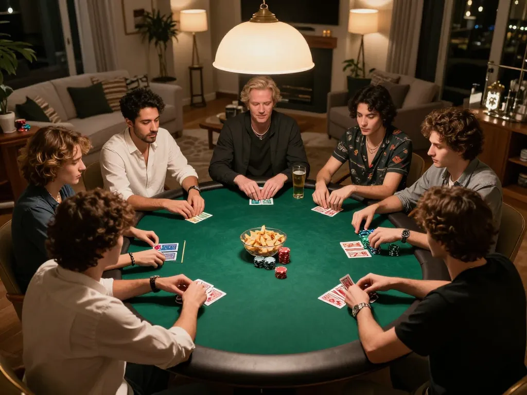 Players enjoying a thrilling game of poker showcasing strategies at 789win2 gaming night.