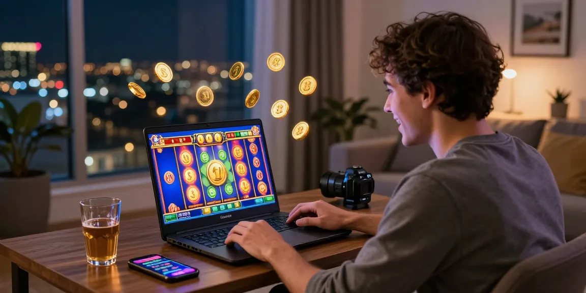 Mpo Cash user enjoying vibrant online slot games at home.