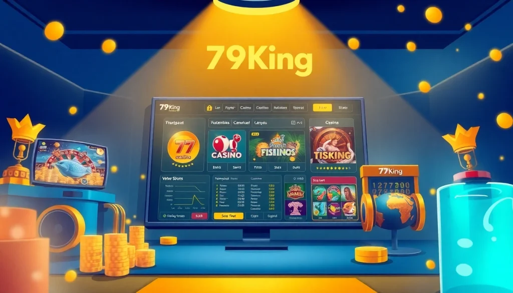 79King Online Gambling Interface featuring diverse gaming options