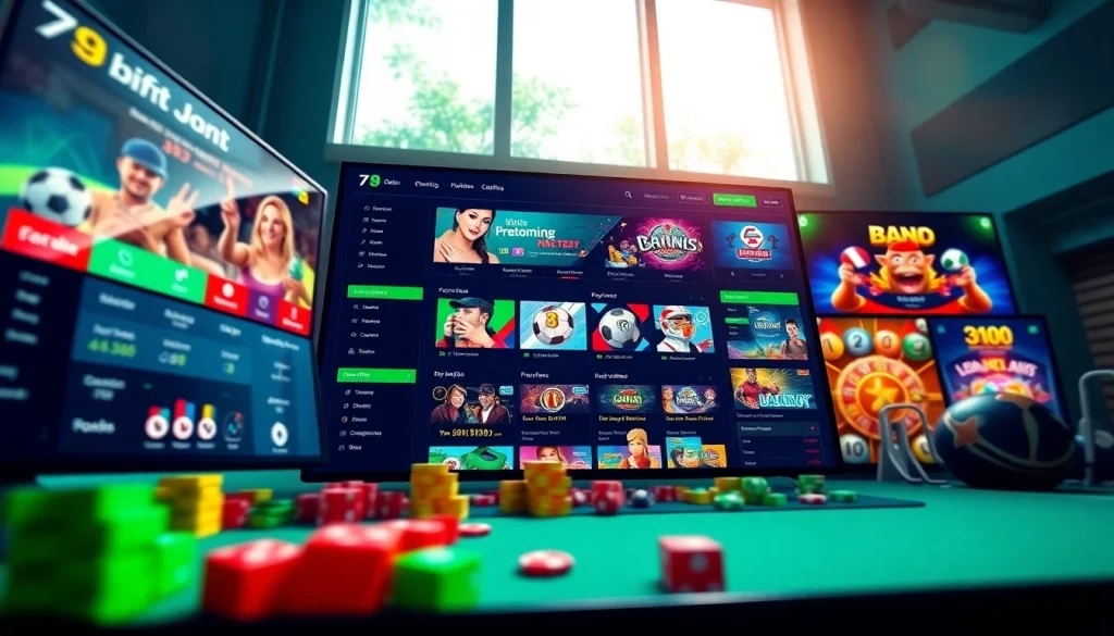 Interaktives Online-Wett-Dashboard, das die Spieloptionen und Aktionen von 79king hn zeigt.