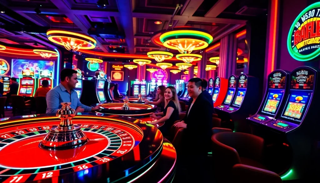 Engaging players experiencing thrilling Casino games in a vibrant gaming environment.