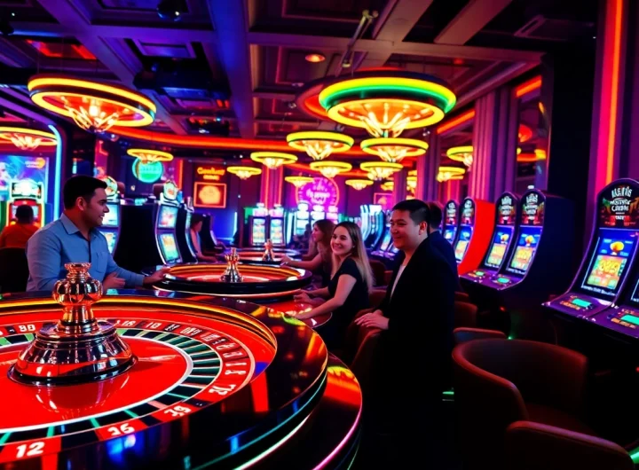 Engaging players experiencing thrilling Casino games in a vibrant gaming environment.