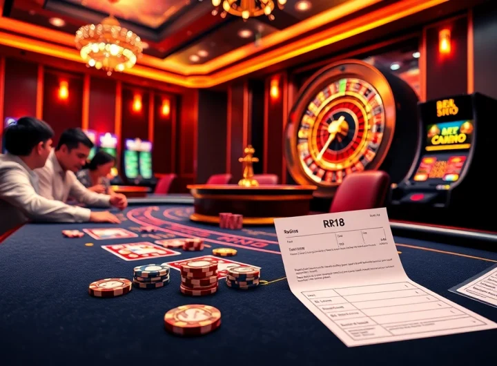 Experience thrilling high-stakes gaming at RR 88 with vibrant casino visuals.