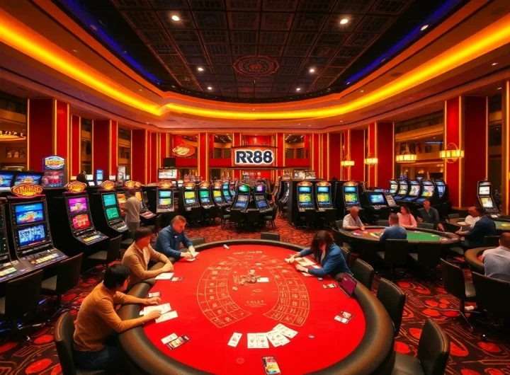 Experience the excitement at RR88 with vibrant casino games and engaging players.