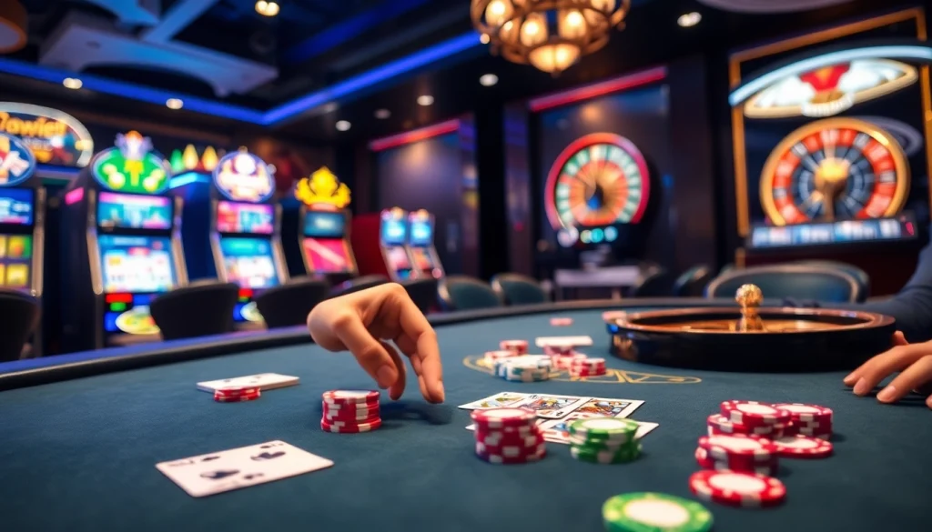 Engage with high-stakes excitement at Nhà Cái BJ888’s vibrant casino gameplay.