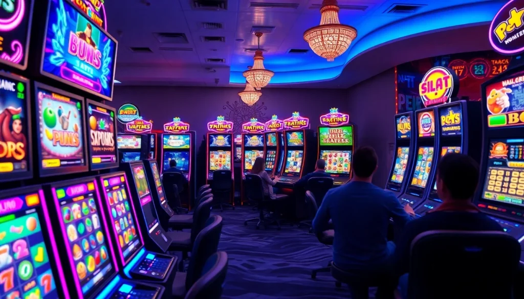 Kode4d link showcasing an exciting online gaming interface with vibrant slot machines.