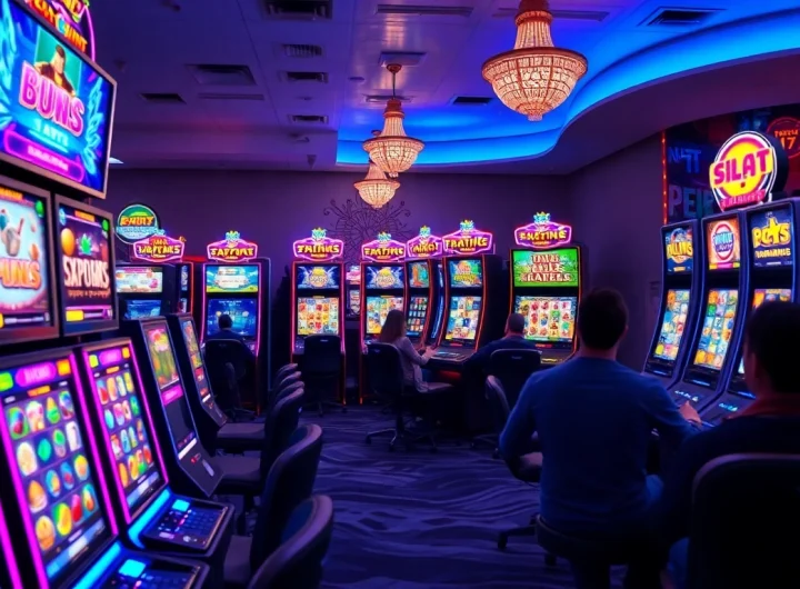 Kode4d link showcasing an exciting online gaming interface with vibrant slot machines.