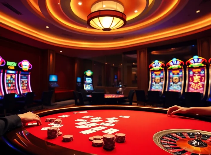 Experience the excitement of KKWIN with vibrant casino visuals featuring poker games and slots.