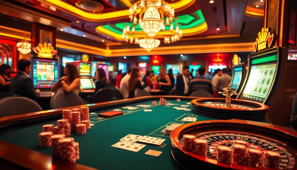 Adegan poker yang menarik menampilkan strategi Datukwin dengan chip poker yang berwarna-warni dan kartu.