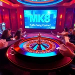 Experience excitement with MK8 เครดิตฟรี at a luxurious casino filled with vibrant games and players.