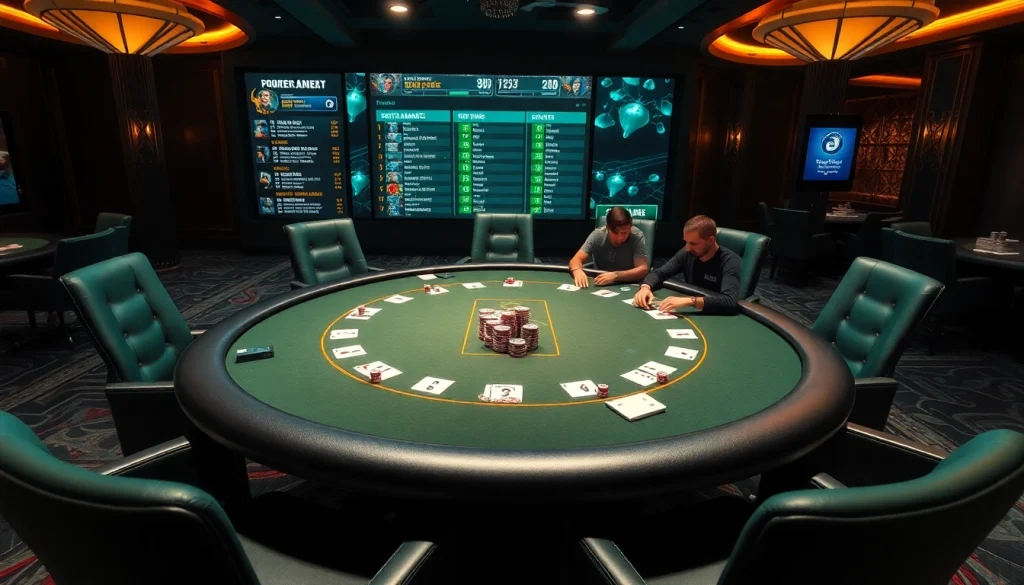 סצנת פוקר דינמית המציגה את 7xl סוכן בפעולה, המדגישה יוקרה והתרגשות.