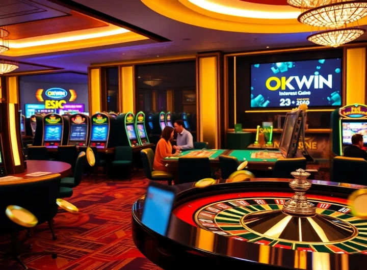 Experience high-stakes fun at OKWIN, where casino tables and vibrant games await.