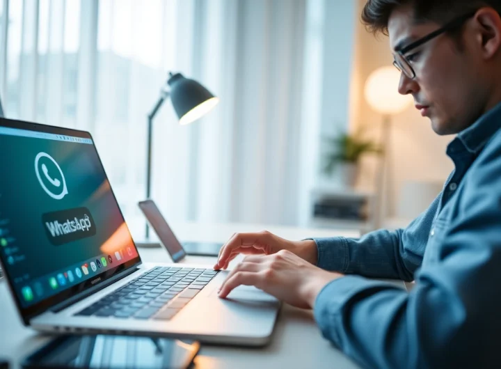 在使用快连VPN时通过 WhatsApp Web 进行安全通讯