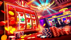 Experience the thrill of QQMacan with an exciting slot machine interface and colorful visuals.