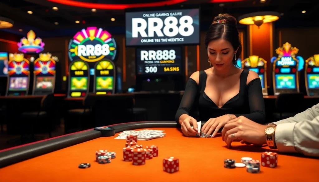 Play thrilling casino games at RR88 with vibrant tables and engaging online interfaces.