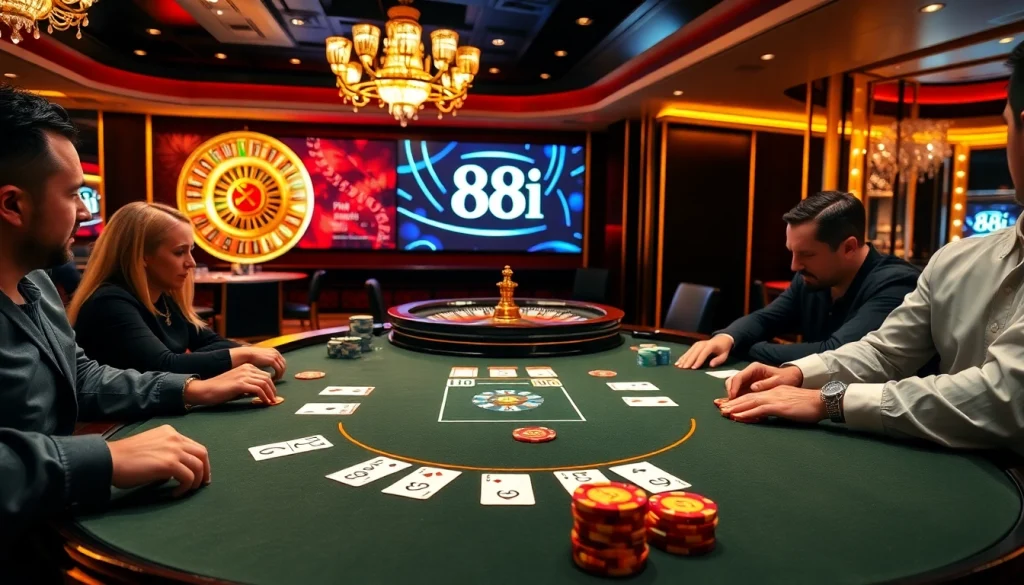 Experience the thrill of Baccarat and poker at 88i's luxurious casino.