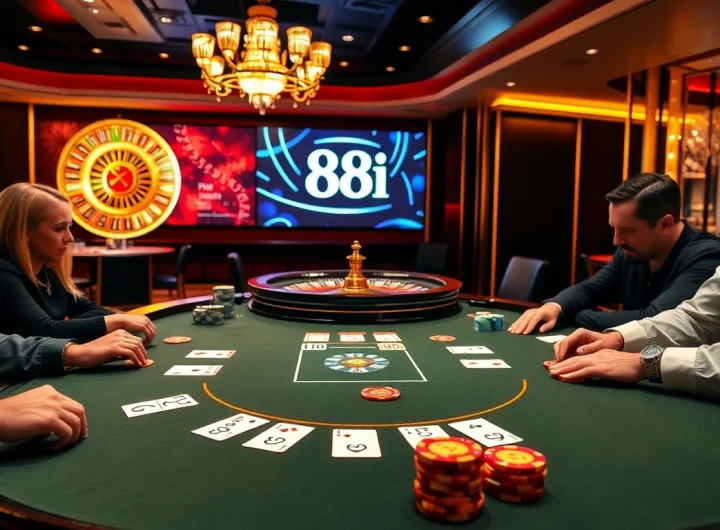 Experience the thrill of Baccarat and poker at 88i's luxurious casino.