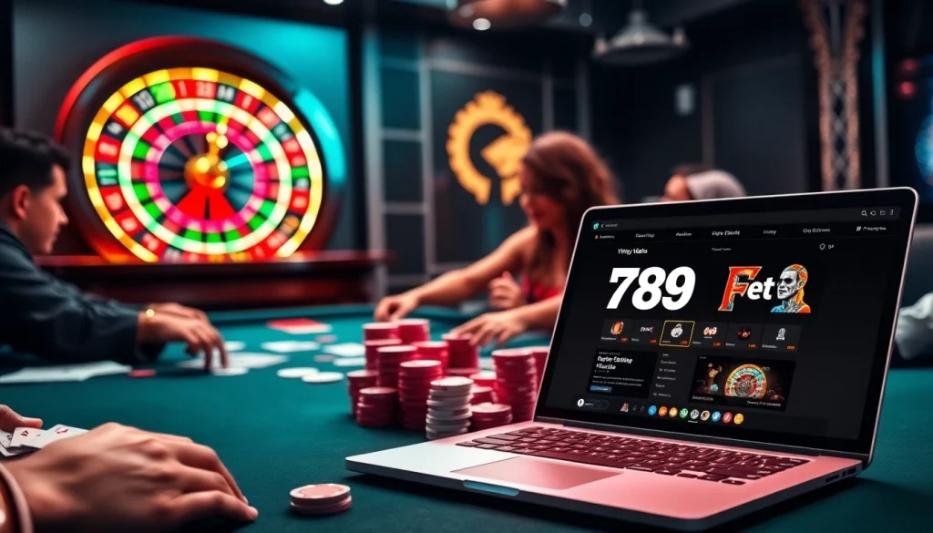 Experience the thrill of 789bet.events with exciting casino gaming at a vibrant poker table.