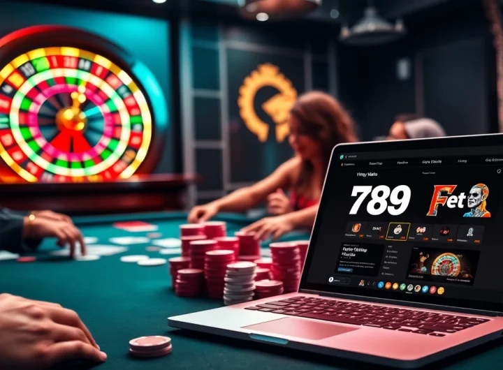 Experience the thrill of 789bet.events with exciting casino gaming at a vibrant poker table.